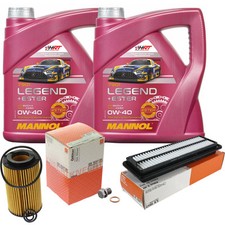 MAHLE Inspektionspaket 8 L MANNOL Legend+Ester 0W-40 für Honda Accord VII