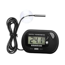 Digital Aquarium Thermometer with LCD Display MAX/MIN Memory for Fish Grey
