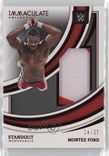 2022 Panini Immaculate WWE Standout Memorabilia Red 24/25 Montez Ford 1c0k