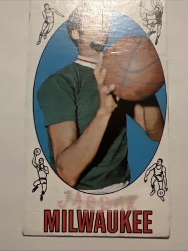 Tarjeta de novato 1969 Topps Lew Alcindor Kareem Abdul-Jabbar RC #25 baja calidad - Imagen 4 de 9
