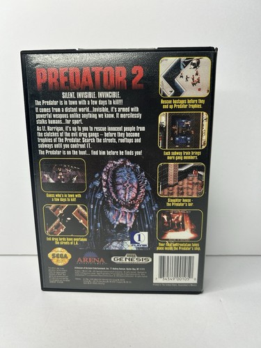 Predator 2 Authentic Sega Genesis game Cib - Picture 2 of 9