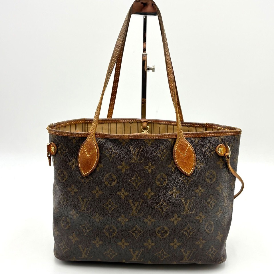 Auth LOUIS VUITTON Monogram Neverfull PM Tote Bag M40155 3Y486