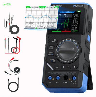 DST-210 3in1 Oscilloscope Multimeter 10MHz 48MS/s 19999 Counts AC/DC Tester