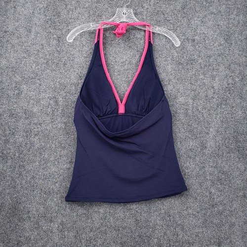 Tommy Bahama Tankini Womens L Large Blue Island Cays V Neck Plunge Swimsuit - Picture 12 of 13