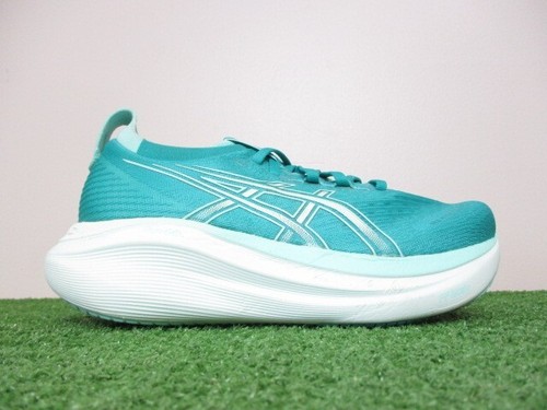Asics Gel-Nimbus 27 Shoes Womens 6 Wave Teal Illuminate Mint Road Race Jogging