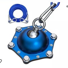 TOPKNOT Dog Tie Out Cable and Stake360 Swivel Dog Run- No Tanglewith 30FT Hea...