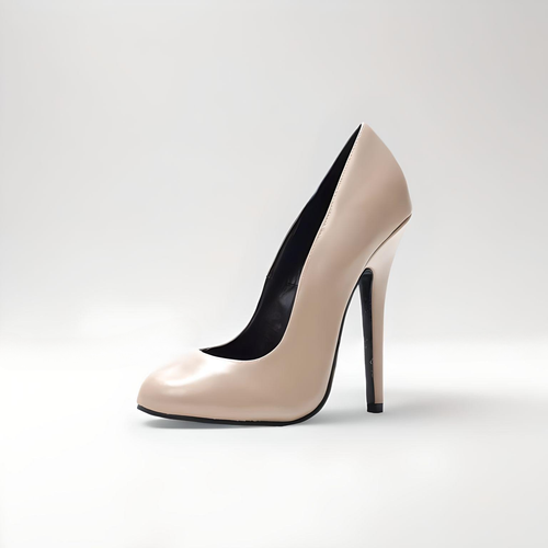 Round toe HIGH HEEL stiletto pumps 13-15cm 5.5" t-girl trans sizes UK3-13 - Picture 15 of 25
