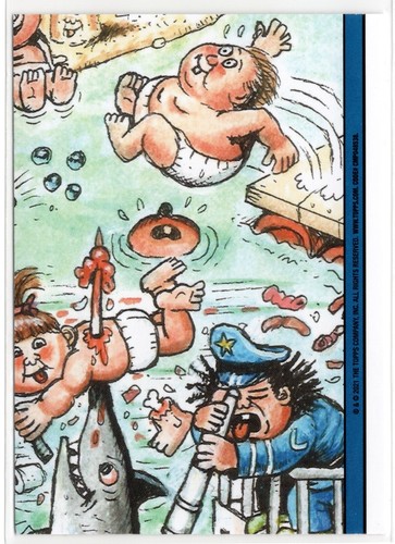 Garbage Pail Kids Go On Vacation 86a HANNA LULU Booger Green Parallel Topps GPK - Picture 2 of 2