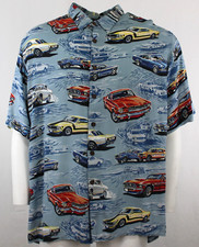 Reyn Spooner American Classics Ford Mustangs Vintage Hawaiian Shirt - XL