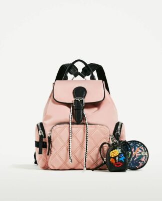 zara nylon backpack