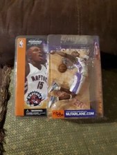 NBA Series 1 Vince Carter McFarlane Figure White Jersey Raptors Rare Tri Logo