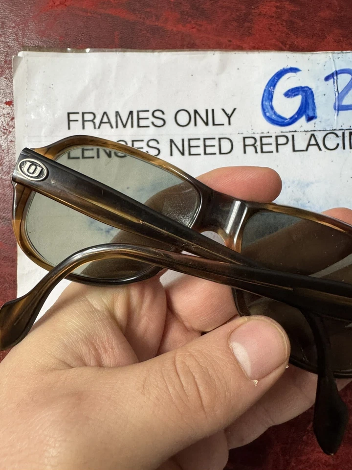 复古通用眼镜 UOC 棕色厚飞行员圆形 53-17 — 第 4/4 张图片