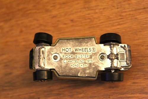 Vintage 1975 Hot Wheels Giallo #10 Rock Buster Hong Kong - Foto 6 di 6