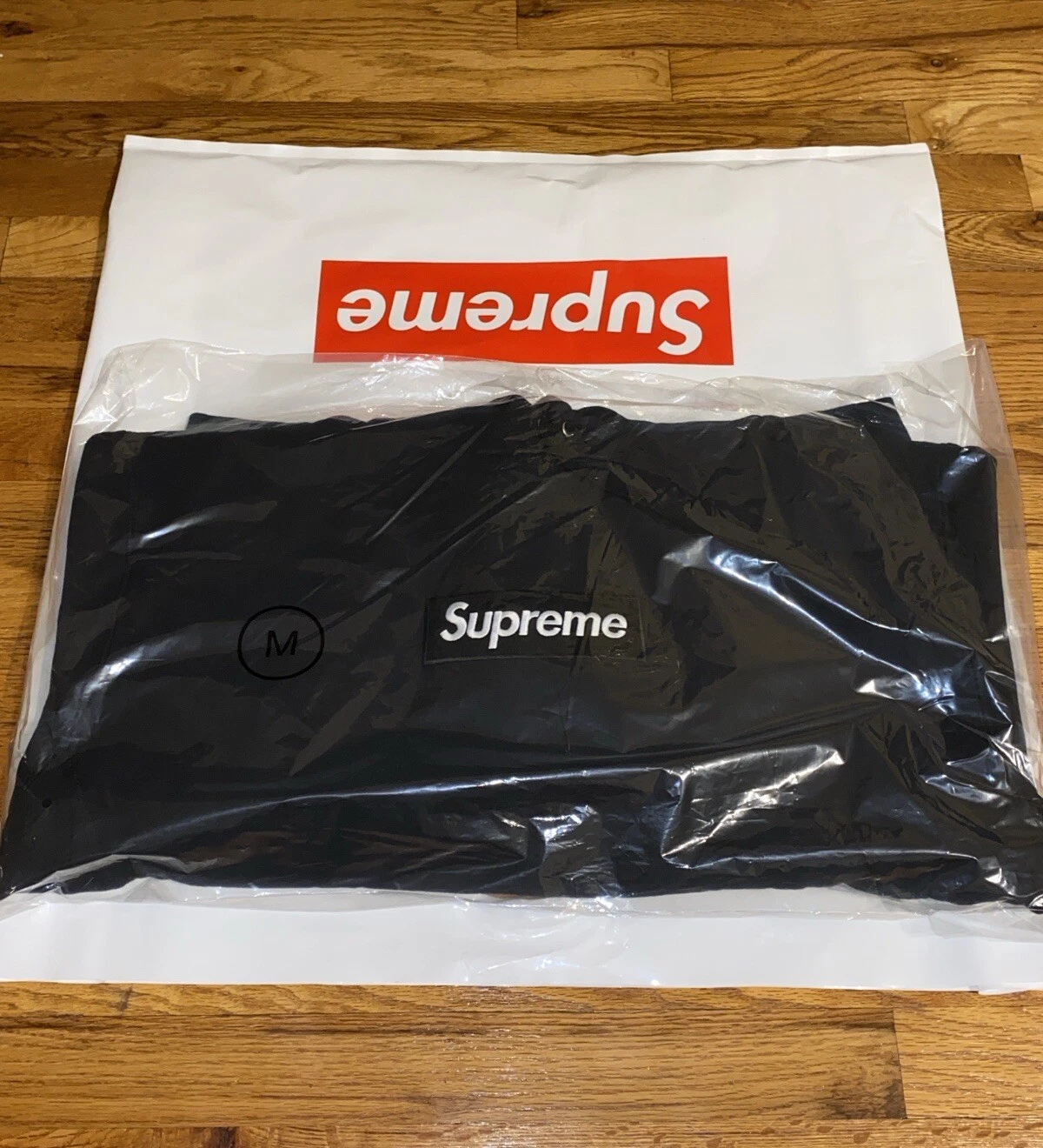 Sweat à capuche IN HAND Supreme Box Logo noir FW24 homme moyen sweat à capuche