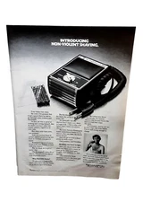 1970 Remington Non Violent Shaving Shaver Original Print Ad