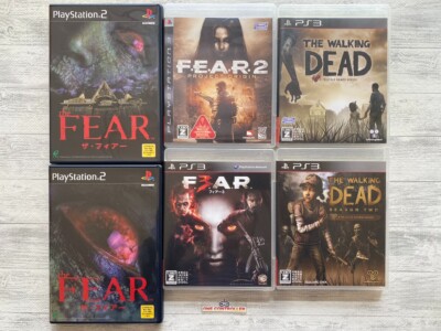 SONY PS2 3  The Fear & F.E.A.R. 2 3 & The Walking Dead & season 2 set from Japan