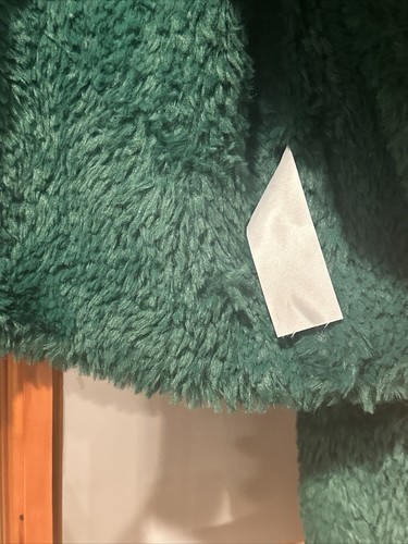 Alice And Olivia Deep Emerald Green Fawn Faux Fur Cropped Jacket NWT So Soft - Picture 12 of 24