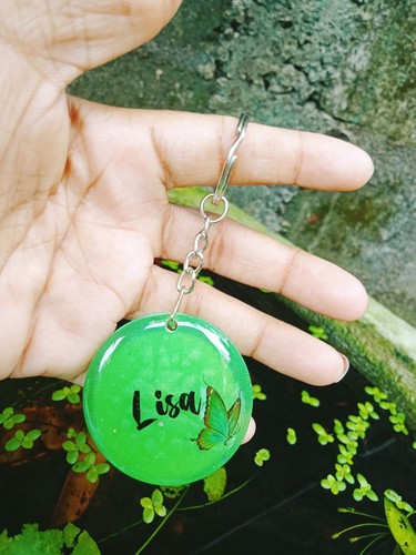 Personalized Resin Photo Key Tag BTS BLACK PINK KPOP Keychain DOUBLE SINGLE SIDE - Picture 35 of 35