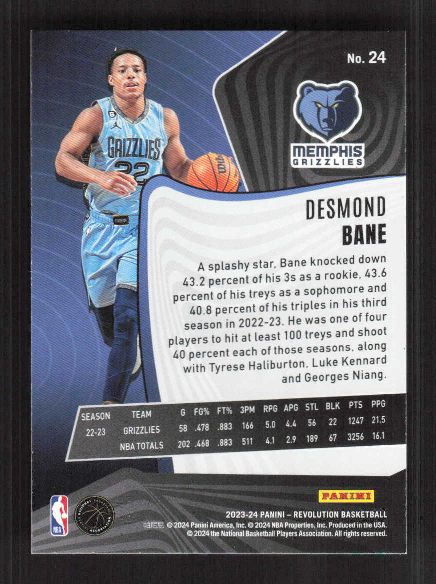 Desmond Bane 2023-24 Panini Revolution Memphis Grizzlies #24