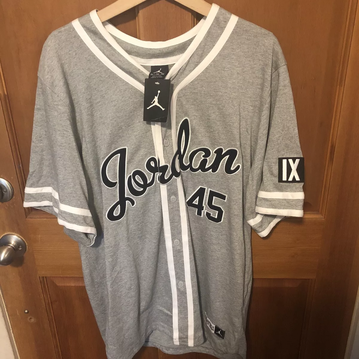 Jordan 45 sales baseball shirt