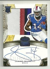2014 SAMMY WATKINS CROWN ROYALE SILHOUETTES RC AUTO 4 CLR PATCH #'D /299 BILLS