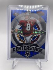 2022 Panini Mosaic Blue Prizm Centerstage Steve Young 52/99 49ERS SP HOF