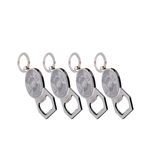 4 Pcs Jar Opener Cool Bottle Openers Novelty Keychain Pendant Keychain