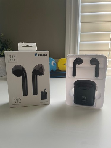 GENTEK White TW2 True Wireless Metal Bluetooth In-Ear Earbuds with ...