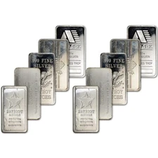 10 oz .999 Fine Silver Bar (Secondary Market / Random Selection)