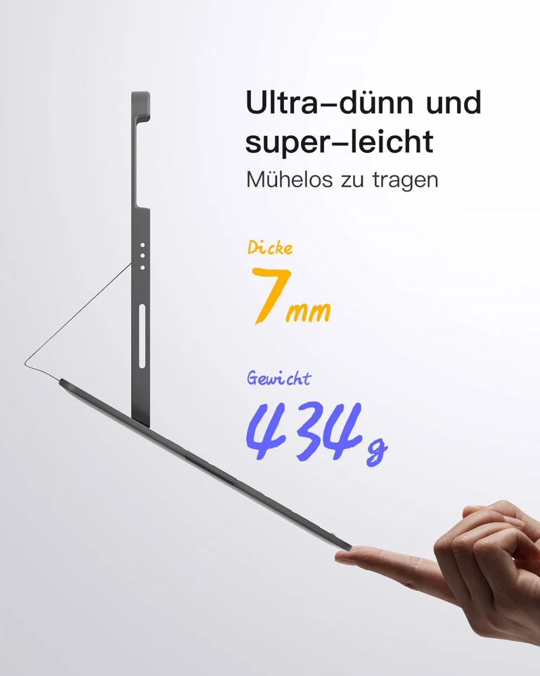 Inateck Ultralight Case Keyboard iPad 11 Gen A16, iPad 10, Air 7/6, Pro 11 - Image 4 of 4