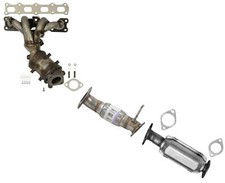 Front + Rear Catalytic Converters For 06-08 Kia Optima 2.4L Engine Flex Pipe