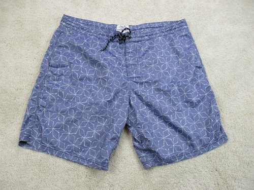 Lucky Brand Swim Trunks Mens 36 Blue 