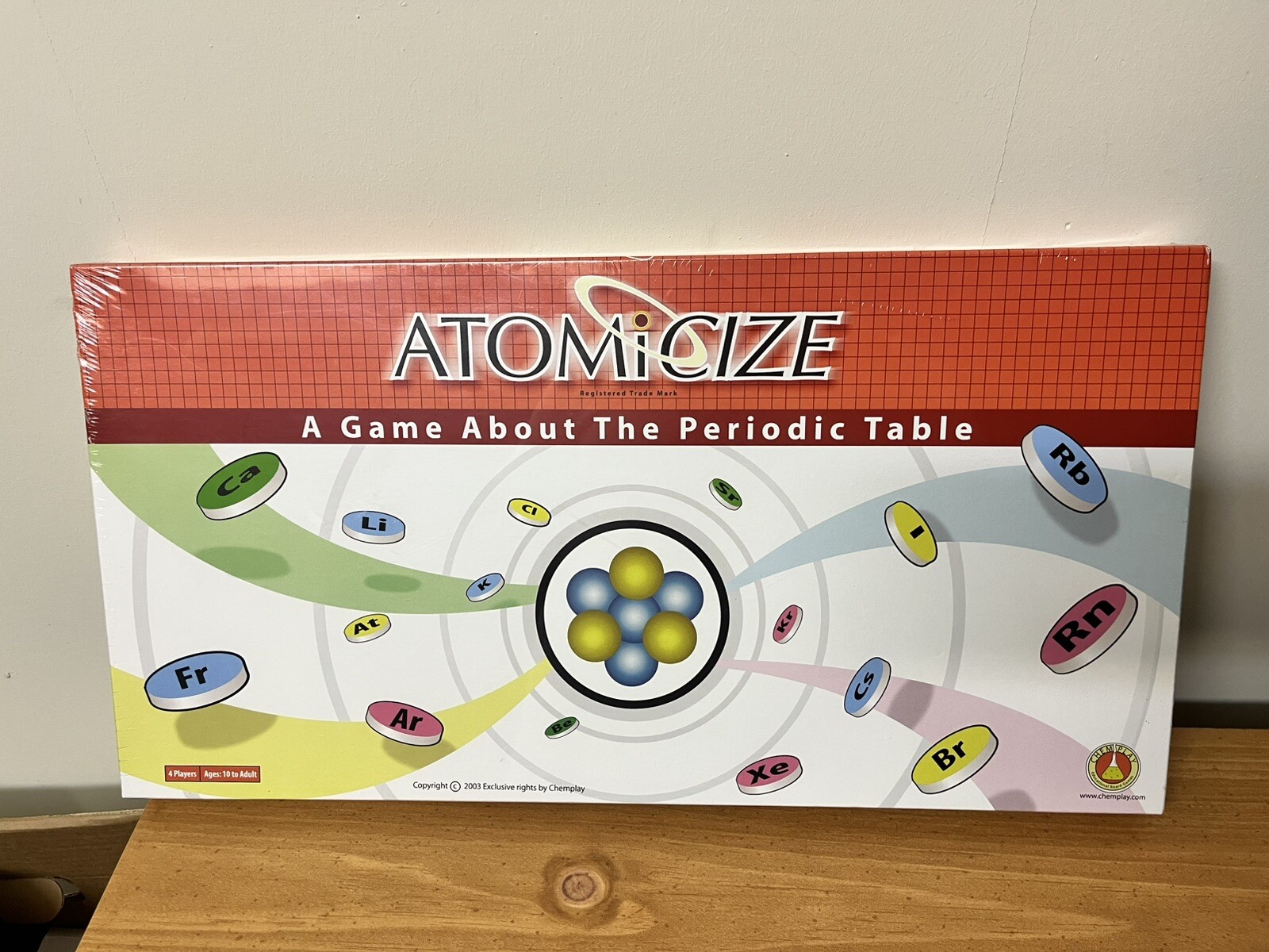 Atomicize Chemistry Board Game - A Game About the Periodic Table 2003 New Sealed