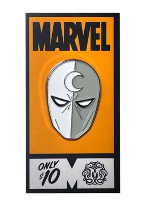 Mondo Moon Knight Enamel Pin 2022 San Diego Comic Con Exclusive Whalen Marvel