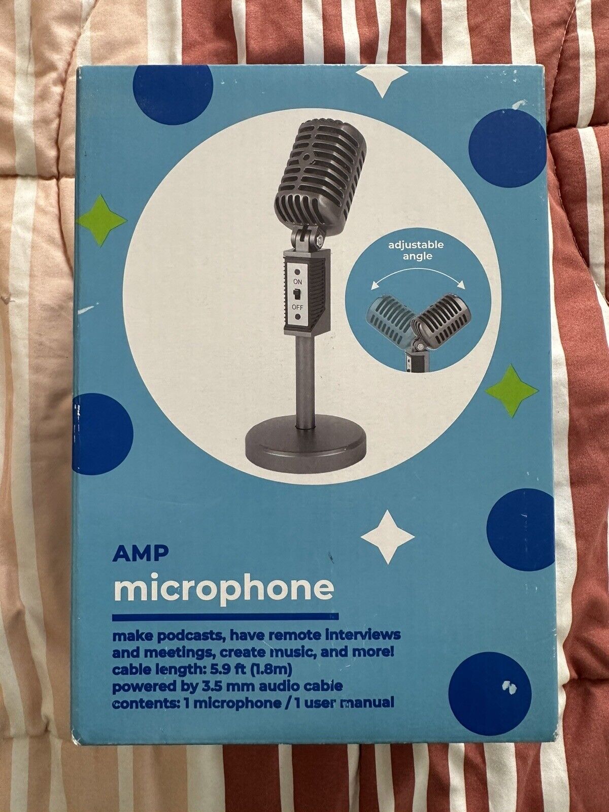Amp by Ijoy 3.5mm aux Microphone for Podcasts etc