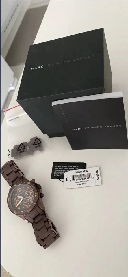 Reloj MARC BY MARC JACOBS redondo chocolate para hombre/mujer Foto 3 de 4