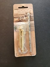 ITW Buildex Stucco Anchor 31730 4PK 1/4x2-1/8 Anchor Includes Drill Bit 