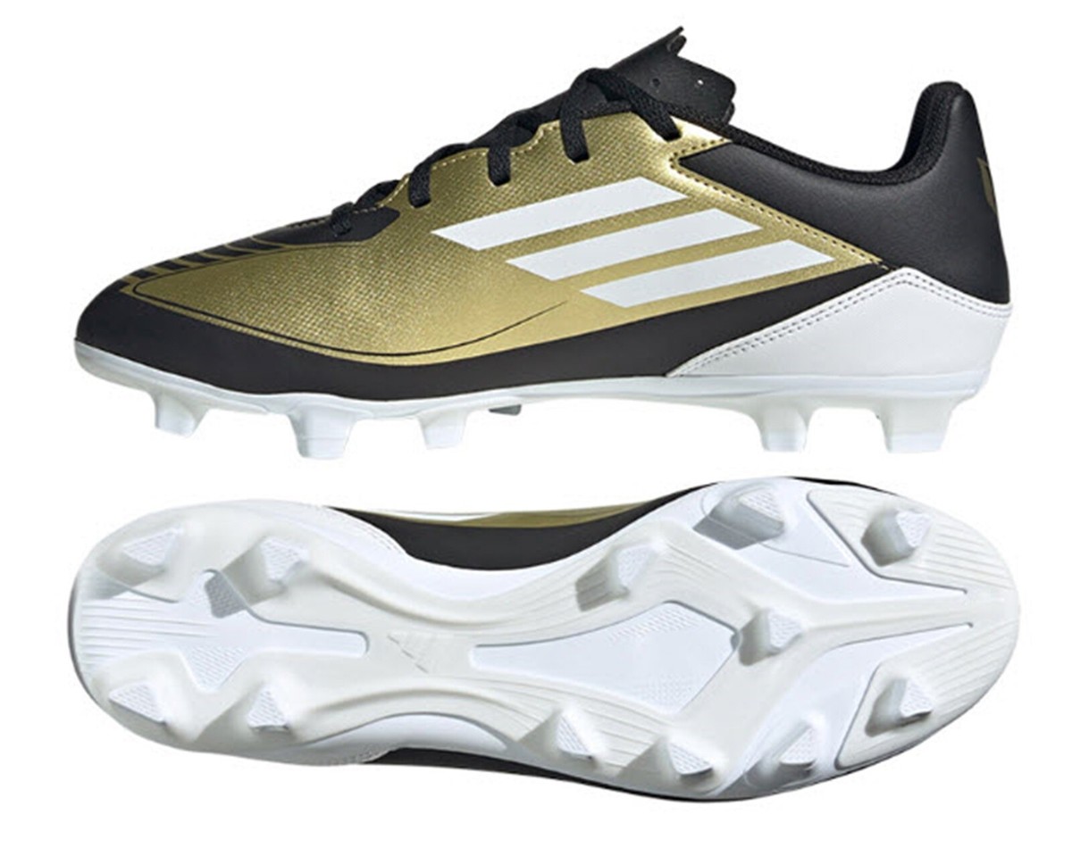 Adidas Men F50 Messi Club FxG Cleats Football Gold Soccer Boots