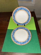 PTS International Sanibel DP-BL-A MINT Dinner Plate Set of 2