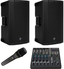 Mackie Thump212 1400w 12" Powered Speaker Pair + Em-89d Cardioid Dynamic Vocal M