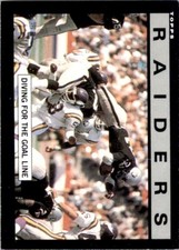 1985 TOPPS RAIDERS TEAM LEADERS LOS ANGELES RAIDERS #281
