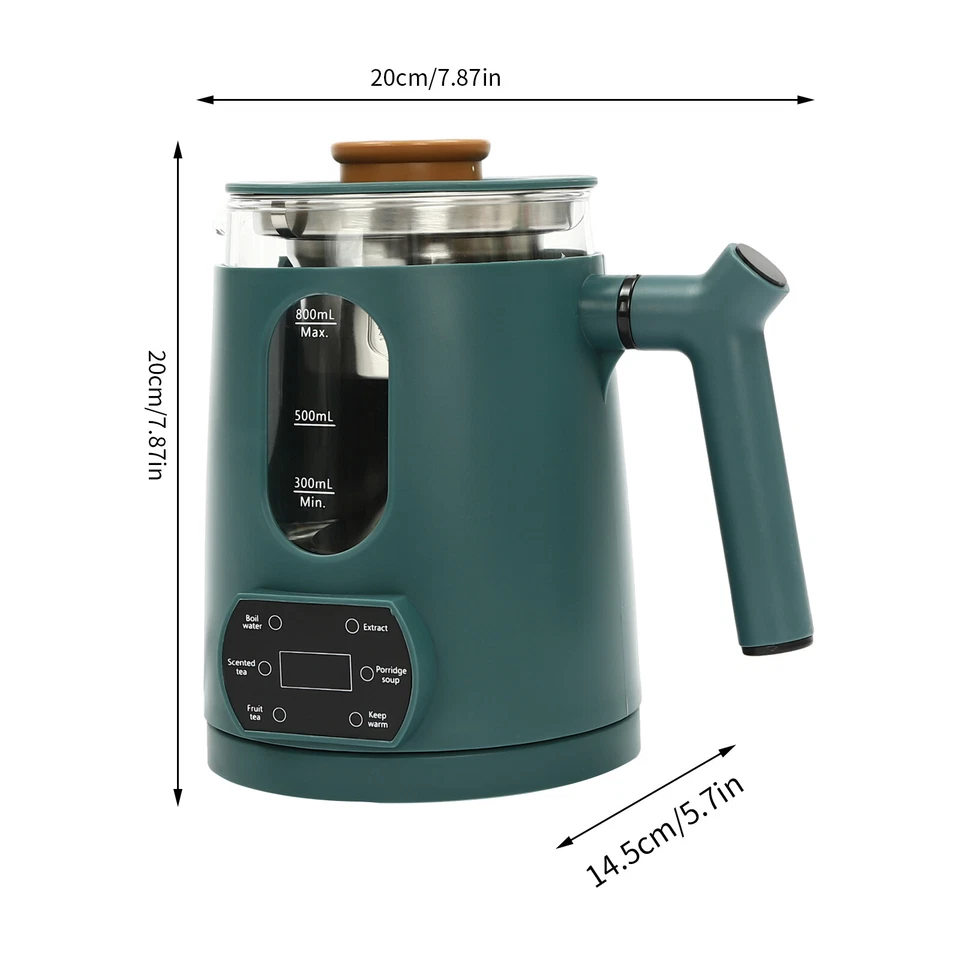 6 Functions Temperature Control Electric Tea Kettle With Tea Steamer Mesh 600W - Image 2 of 4