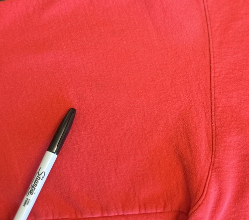 Sudadera con capucha roja auténtica vintage Champion Eco para hombre XL lectura en dificultades - Imagen 15 de 23