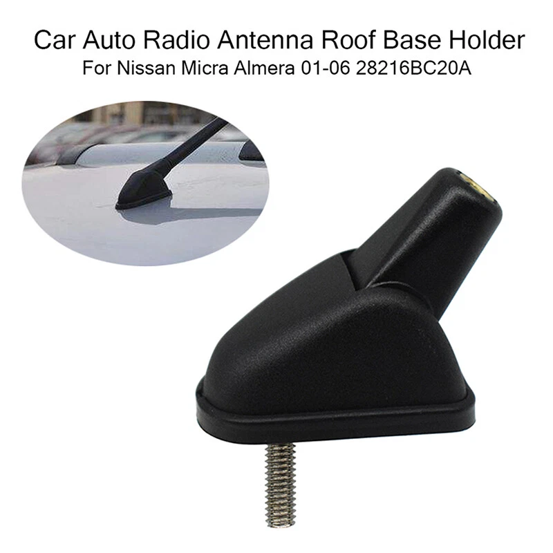 Montaje base antena techo delantero coche negro se adapta a Nissan Almera 2001-2006 Foto 3 de 4