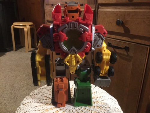 Hasbro Transformers Mega Power Bots Construction Devastator 2008 Deception 12.5” - Picture 6 of 6