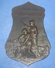 FRANCE 1851-1901 L'ESSOR DE L'INDUSTRIE PLAQUE STYLE MEDALLION - *64081737 🌈