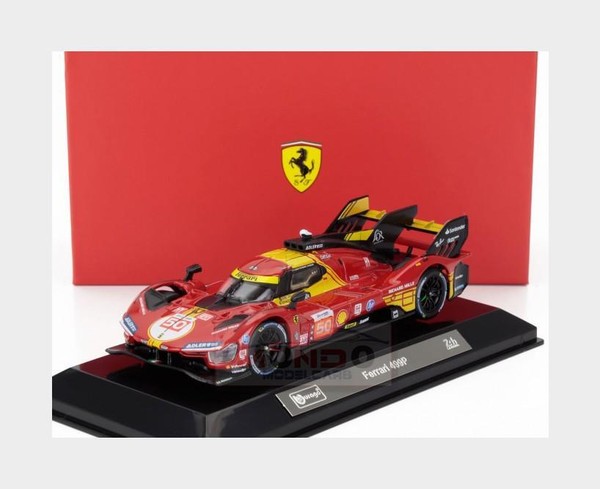 1:43 Burago Ferrari 499P #50 Winner Le Mans 2024 Fuoco Molina +Showc.Bu36316-50-image