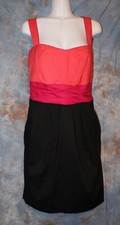 Womens Black Taupe Lace R M Richards Cap Sleeve Dress Size 14 NWT NEW