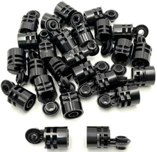 Lego 25 New Black Technic Rotation Joint Cylinder Pin Holes and Rotation Parts