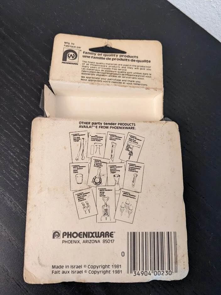 Horquillas de plástico marfil vintage nunca abiertas Phoenixware Israel 1981 Fourchette Foto 4 de 4